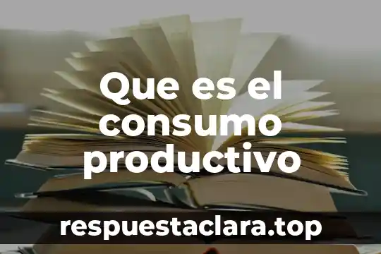Que es mas mas productivo 36 compuesto por semestres 3 Que es el consumo productivo