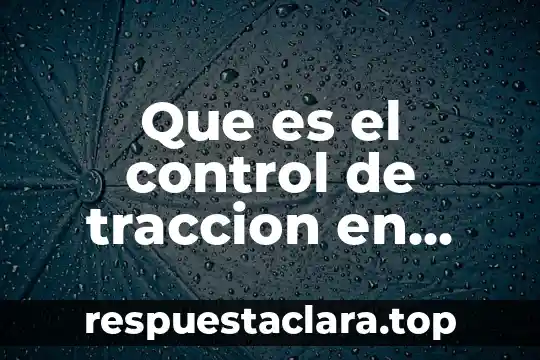 Que es el control de traccion en una moto