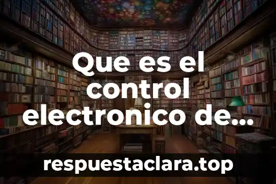 Que es el control electronico de estabilidad