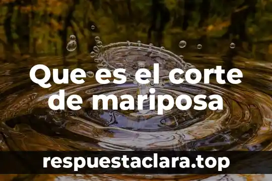 Que es el corte de mariposa