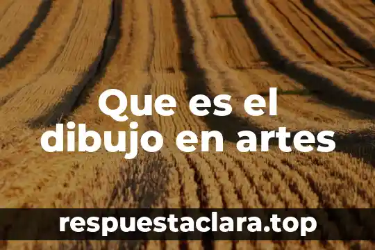 Que es el dibujo en artes