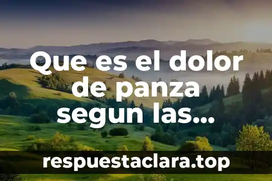 Que es una celda en excel y como se determina 8 Que es el dolor de panza segun las creencias populares