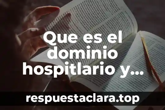 Que es dominio publico hidraulico 5 Que es el dominio hospitlario y pedagogico segun focault