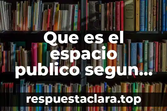 Que es el espacio publico segun jordi borja