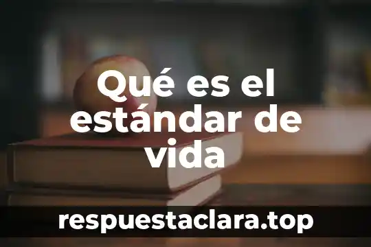 Que es texto de relato 6 Qué es el estándar de vida