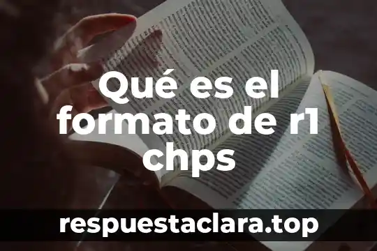 Que es uan celula animal 5 Qué es el formato de r1 chps