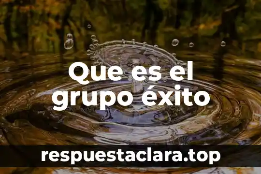 Que es el grupo éxito