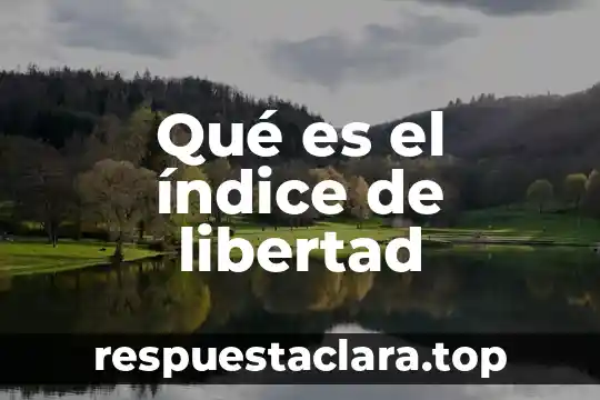 Qué es el índice de libertad