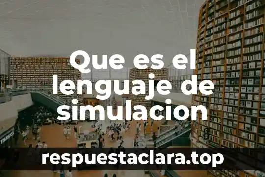 Que es el lenguaje de simulacion