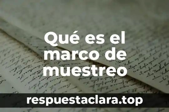 Que es una sociedad comanditaria por acciones simplificadas 5 Qué es el marco de muestreo