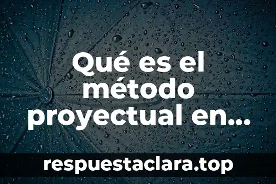 Qué es el método proyectual en diseño arquitectónico
