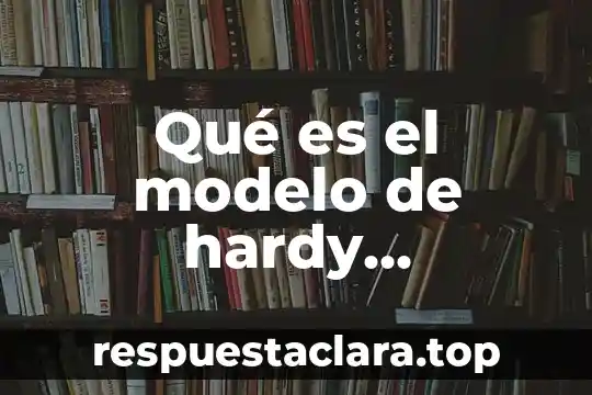 Qué es el modelo de hardy weinberg