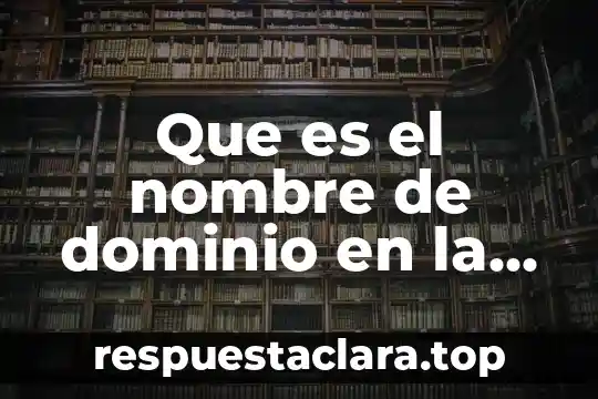 Por que es importante el gobierno en el comercio 8 Que es el nombre de dominio en la informática