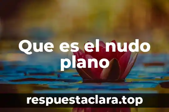 Qué es el nudo de una historia 3 Que es el nudo plano