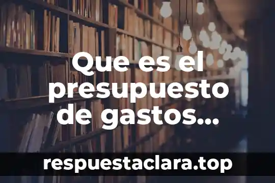Que es el presupuesto de gastos generales de fabricacion