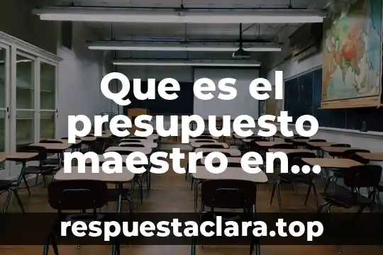 Que es la dim en contabilidad 3 Que es el presupuesto maestro en contabilidad
