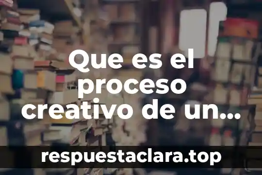 Que es el proceso creativo de un proyecto de investigacion