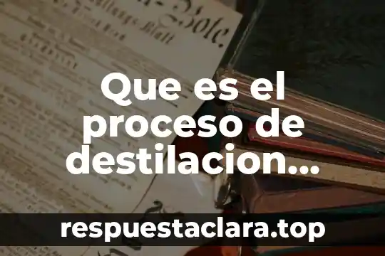 Que es el proceso de destilacion molecular centrifuga