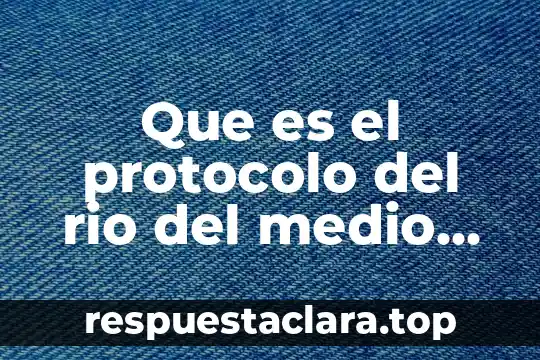 Qué es un ambiente pulvigeno 5 Que es el protocolo del rio del medio ambiente