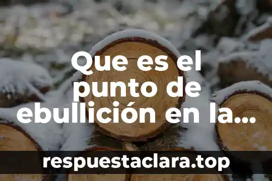 Que es el punto de ebullición en la tabla periodica