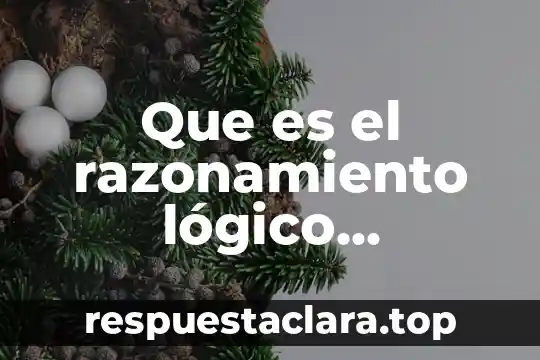 Que es el razonamiento lógico matematico maestro julio