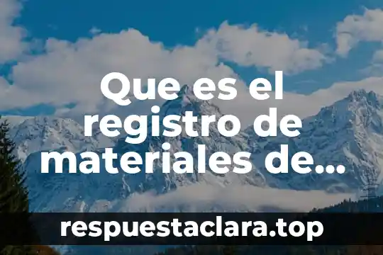 Registro holter que es 4 Que es el registro de materiales de curacion al contado