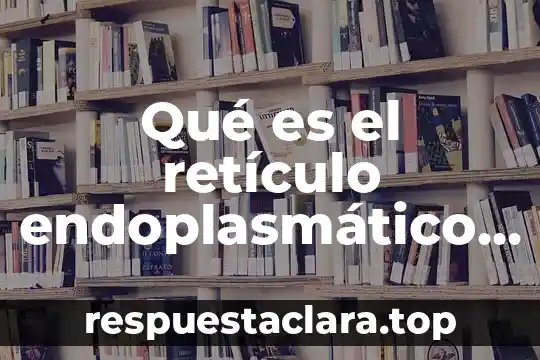 Qué es el retículo endoplasmático de la célula animal