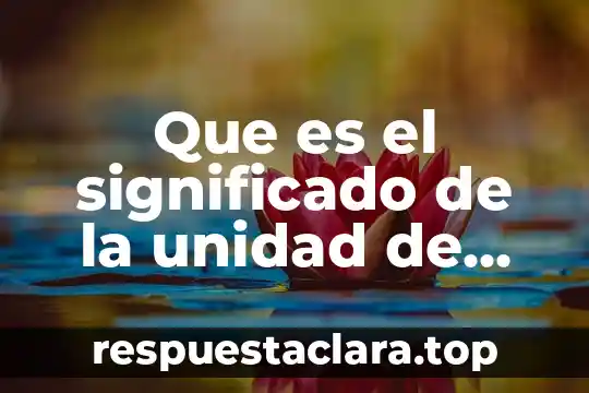 Que es el significado de la unidad de rad
