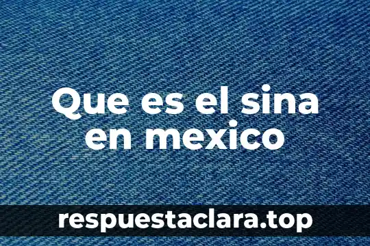 Que es el sina en mexico