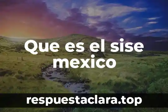 Qué es un nombre comercial en México 4 Que es el sise mexico