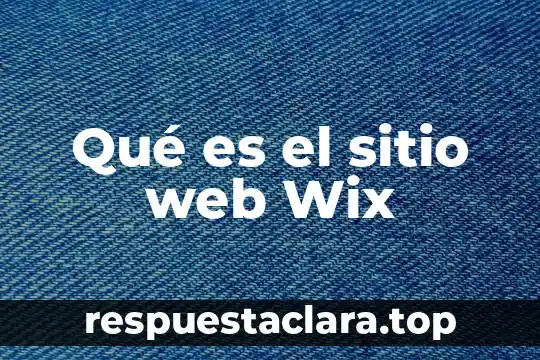 Que es el nombre de sitio web 3 Qué es el sitio web Wix