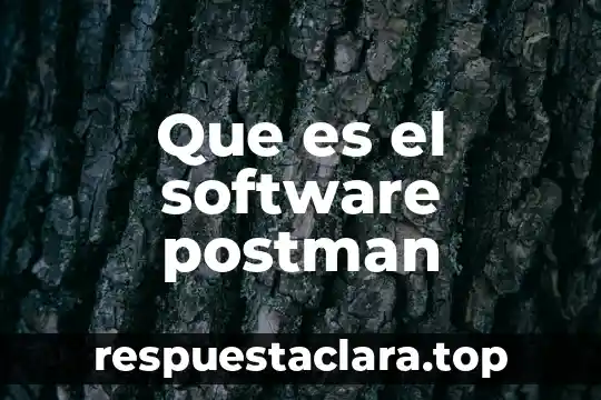 Que es el software postman