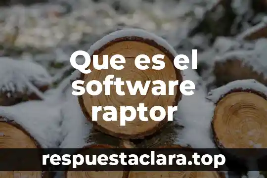 Que es el software raptor