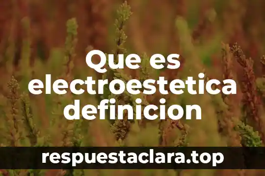 Que es una cuenca definición 8 Que es electroestetica definicion