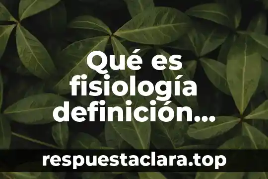 Qué es civismo y urbanidad definición 7 Qué es fisiología definición médica