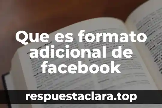 Qué es número adicional del melate 5 Que es formato adicional de facebook