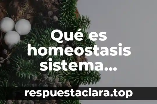 Qué es homeostasis sistema endocrino