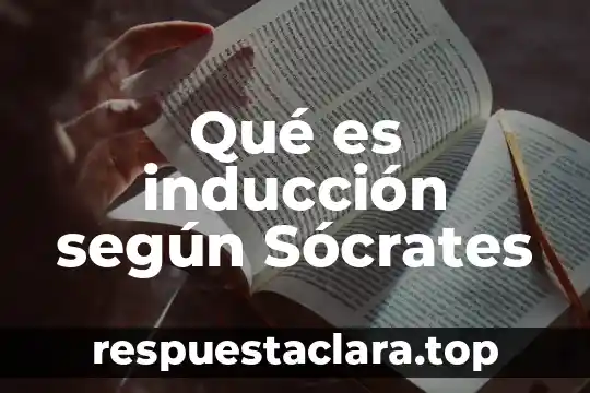 Qué es inducción según Sócrates