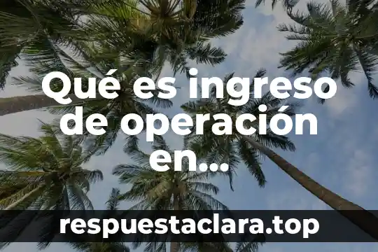Que es compensr una operacion contabilidad 5 Qué es ingreso de operación en contabilidad
