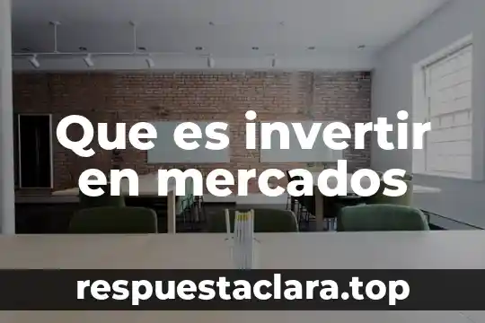 Que es discriminacion en los precios en mercados tecnologicos 6 Que es invertir en mercados