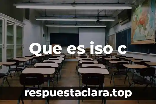 Que es iso c