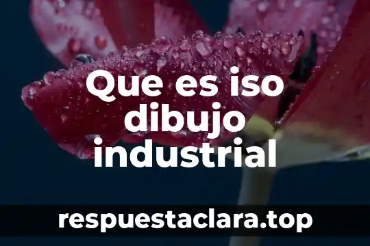 Que es iso dibujo industrial