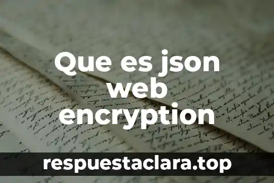 Que es el nombre de sitio web 7 Que es json web encryption