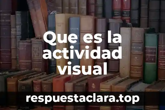 Que es la actividad visual