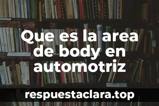 Que es la area de body en automotriz
