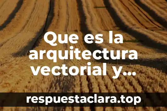 Qué es gráfica vectorial 3 Que es la arquitectura vectorial y paralela de los ordenadores