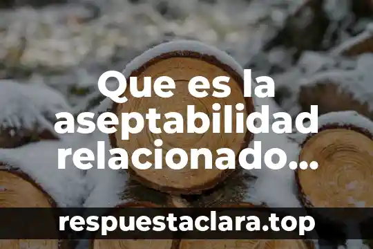 Que es la aseptabilidad relacionado con la lógica