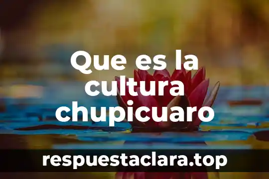 Que es la cultura mediata 7 Que es la cultura chupicuaro