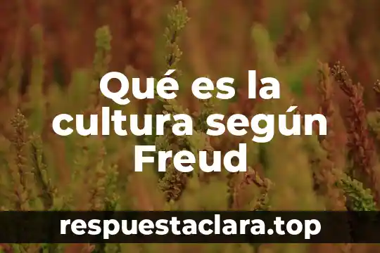 Que es la sexualidad humana segun freud 7 Qué es la cultura según Freud