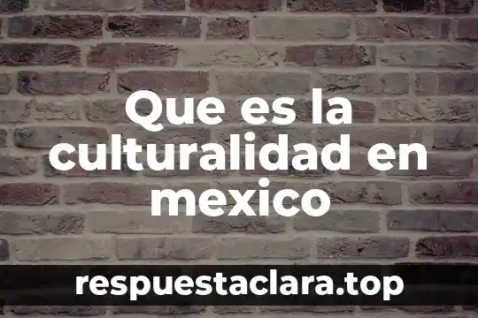 Que es un tribunal federal mexico 7 Que es la culturalidad en mexico